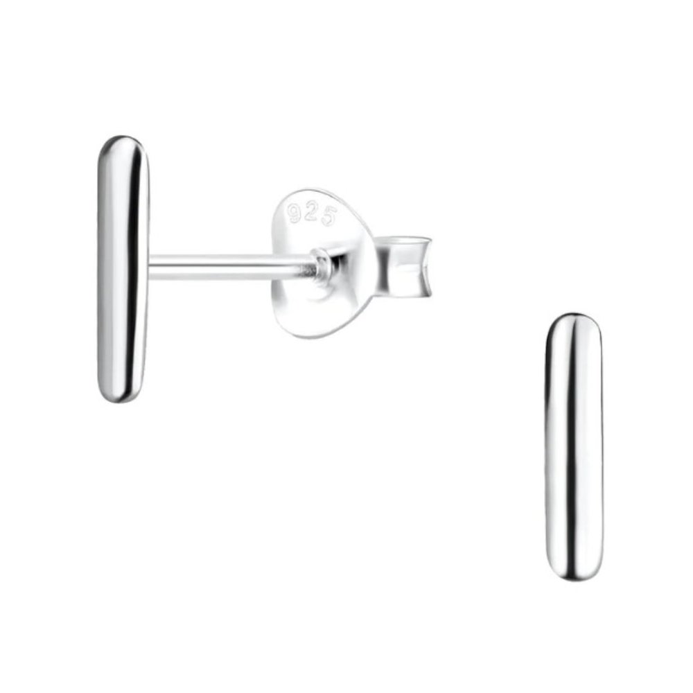 Sterling Silver Letter I Stud Earrings